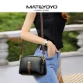 MATEYOYO Women's Bag Fashion Shoulder Bag Cross-body Bag Messenger Bag PU Bag Dual Zipper Design Large Capacity Adjustable Shoulder Straps Inner Pocket Durable Anti Scratch. 
