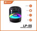 Bluetooth Speaker Kisonli LP-5S mini Bluetooth Speaker, Portable Wireless TWS -360 Degree Stereo Sound (3W)- 6 Modes RGB Light effect – AUX Audio Input/TF card/USB Playback – 800mAh Battery (3-5 hours) chargeable. 