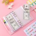 A6 Marble Colorful Money Budget Planner Binder Envelopes Cash Notebook Cover For Budgeting Money Organizer For Budget Binder. 