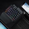 F6 Keyboard Single Handed Portable Cool Luminious Mechanical Computer Keyboard. 