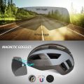 FUNWICT Bicycle MTB Helmet for Men Women with Visor Goggles Cycling Helmets Mountain Road Scooter Motorcycle Racing Bike Helmet. 