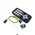 Infrared Wireless Remote Control Kit Black Infrared Remote Control + Receiver Board 3-Piece Set FOR-ARDUINO Tr250. 