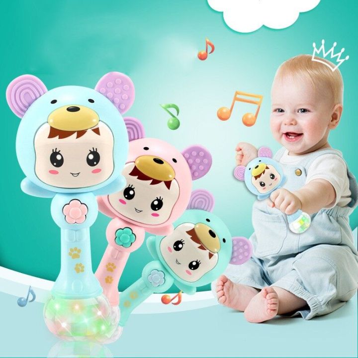 Baby Shaker Sand Hammer Toys Dynamic Rhythm Baby Rattle Children Music ...