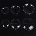 Plastic Christmas Balls Transparent Holiday Decorations Fillable Plastic Ornaments Holiday Decoration Supplies Clear Christmas Balls. 
