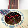 Colorful Rainbow Guitar Strings E-A (1 Set 6pcs) for Acoustic Folk Guitar Classic Guitar Multi Color Guitar Strings / Wire Set. 