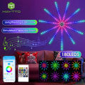 MAYTTO LED Strip Lights Dream Color Lamp Christmas Lights 5050 RGB Strip Lights Smart Flexible LED Firework Lights Simulated Fireworks Sound   Music Sound Sync Lights with APP Remote Control. 