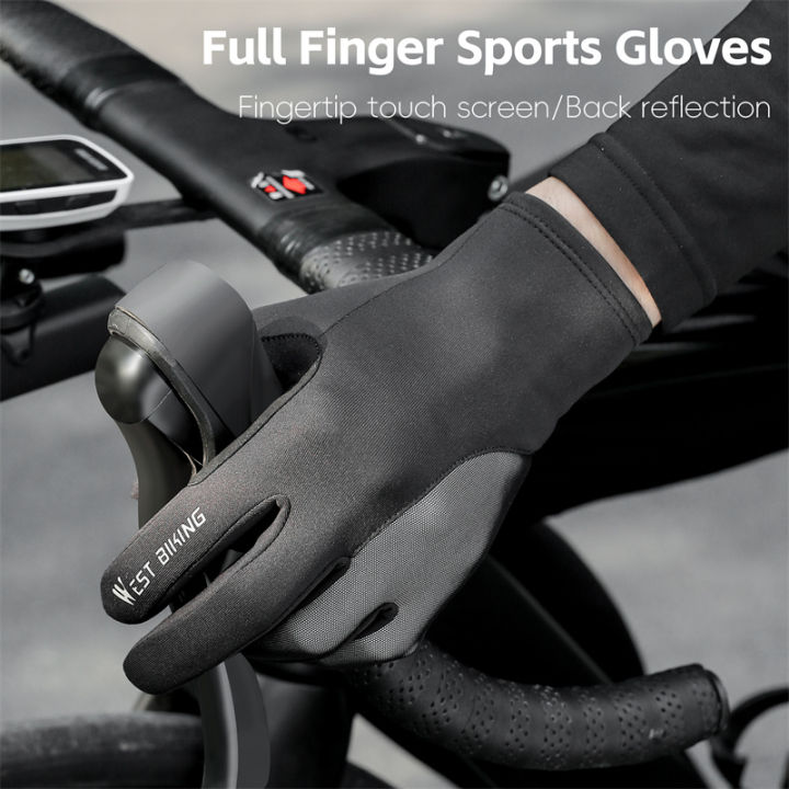 WEST%20BIKING%20Cycling%20Gloves%20Reflective%20Touch%20Screen%20Motorcycle%20MTB%20Road%20Bike%20Anti-Slip%20Gloves%20Spring%20Autumn%20Full%20Finger%20Gloves%20-%20Image%202