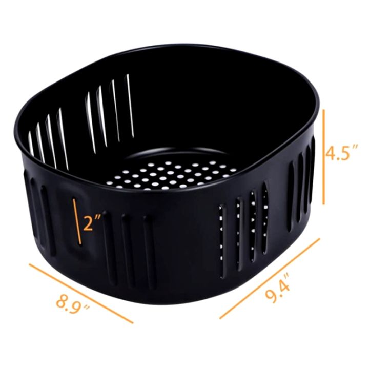 Air%20Fryer%20Replacement%20Basket%20for%20Power%20XL%20DASH%20Cozyna%205.5Qt%20Air%20Fryer,Air%20Fryer%20Accessories%20Black%20-%20Image%203