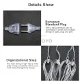 Auoyo LED Curtain Light Curtain String Light Star Curtain Light Moon Lighting String Twinkle Window Lights 3.5M Curtain Lights Transparent Strand 8 Modes Waterproof Crescents and Stars Lights for Indoor Outdoor Home Decorative EU Plug. 