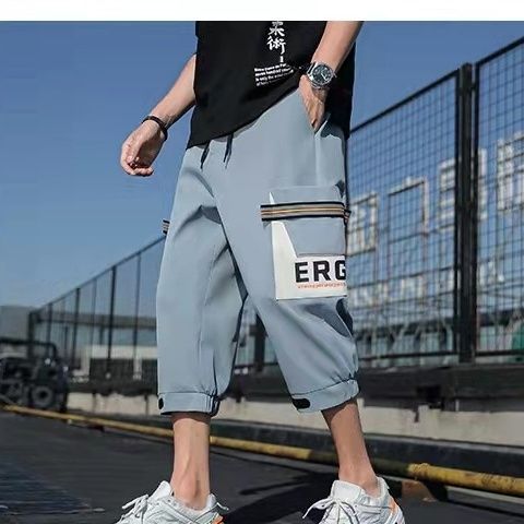 Cropped%20Pants%20Men's%20Summer%20ThininsTrendy%20Teen%20All-Matching%20and%20Handsome%20Workwear%20Shorts%20Versatile%20Casual%20Breeches%20-%20Image%208