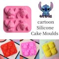Disney Stitch Cake Moulds Cartoon Silicone Ice Cube Mould Multifunctional Candy Cake Mold Kitchen Pastry Handmade Baking Tools. 