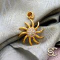 gold plated Stylish Rich Look Good Quality Gold Plated Star Sun Theme For Women. 