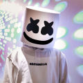 Halloween Light Up Mask Full Face LED Neon Marshmallow Mask Headgear Luminous DJ Music Festival Props Cosplay Rave Party Mask. 