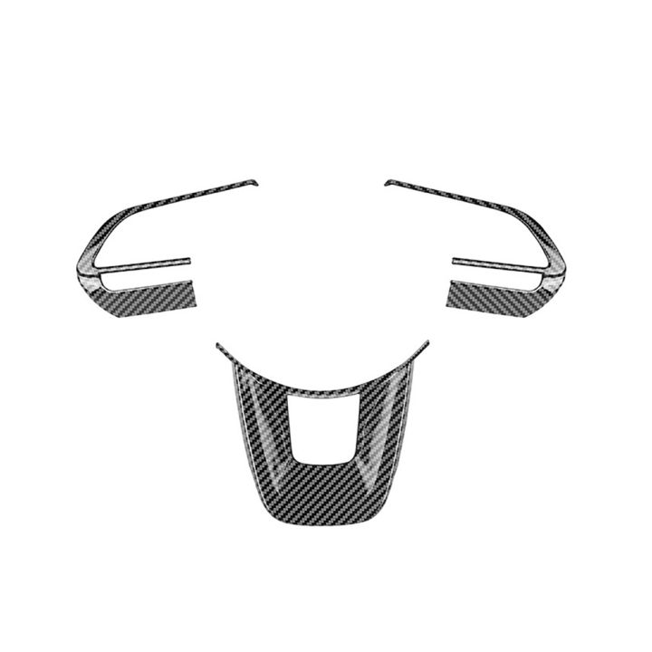 3Pcs/Set Car Steering Wheel Decoration for TOYOTA Raize 200 Series 210A 2021 VELOZ 2022 Carbon Fiber