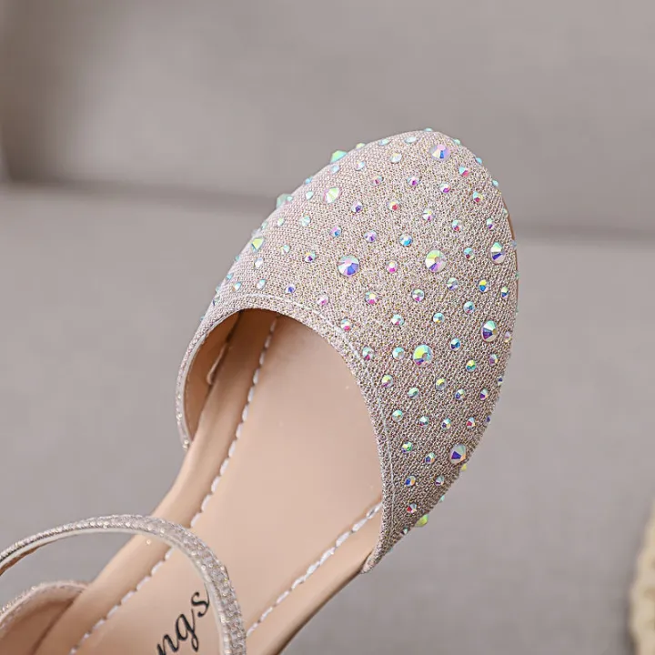 Women's%20Shoes2023Spring%20and%20Summer%20New%20Princess%20Shoes%20Girls'%20Sandals%20Middle%20and%20Big%20Children's%20Closed%20Toe%20Fashion%20Children's%20Crystal%20Shoes%20Soft%20Bottom%20-%20Image%202