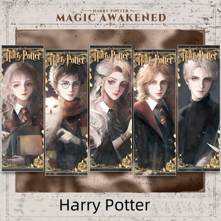 Panda Online 1PCS Harry Potter Series Double-Sided Printed Postcard Bookmark