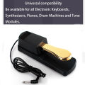 Universal Sustain Pedal Non-Slip Pedal Durable for Keyboard MIDI Keyboard Synthesizer and Piano. 