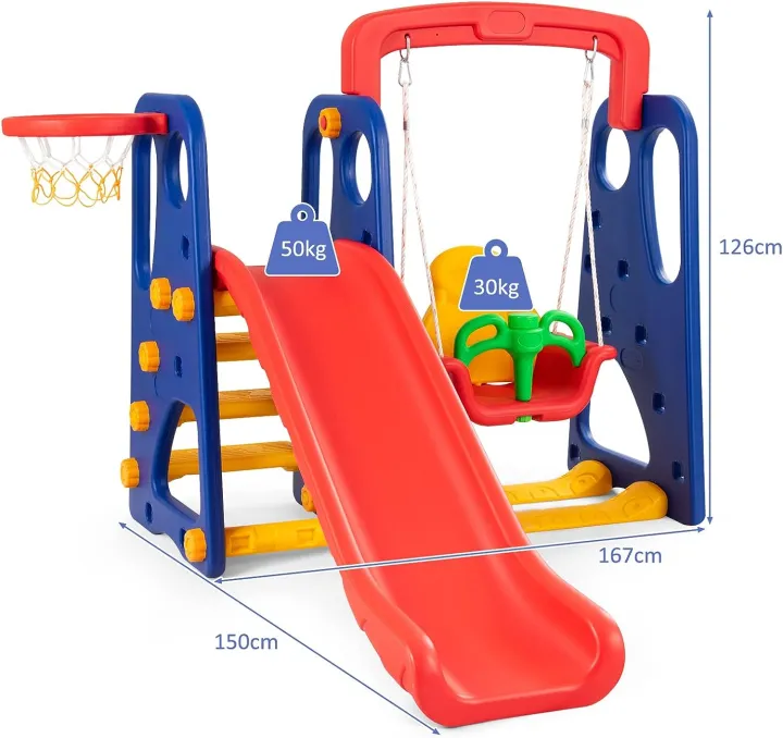 Kids%204%20in%201%20with%20Basketball%20Swing%20Portic%20Climbing%20Slide%20Play%20Area%20for%20Indoor%20and%20Outdoor,%20Suitable%20for%20Children%203-8%20Years%20%7CMUT%20395K%20%20Variety%20of%20fun:%20thanks%20to%20its%204%20in%201%20design,%20our%20slide%20and%20swing%20combination%20allows%20children%20to%20play%20basketball,%20swing,%20cl%20-%20Image%204