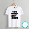 Pubg white Tshirt / unisex / tees / designer tees / crew neck / silver /white / red / blue / black. 