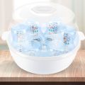 Microwave Steam Sterilizer for Baby Bottles Temperature Nipple Sterilizer Bottle Holder Storage Box Baby Bottle Warmer BPA Free. 