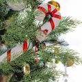 10PCS Christmas Pine Branches / Pine Stems Christmas Tree Ornament / Artificial Greenery Plants Home Decors / New Year Party Supplies / DIY Garland Crafts Bouquet Leaves. 