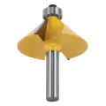 1Pc 8Mm Shank Large 45 Degree Chamfer Bevel Edging Router Bit Tool. 
