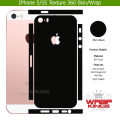 For Iphone 5/5s Skin/Wrap 360 Protection Sheet/ Carbon fiber/ Matte/ Transparent/ Lamination Back And Sides Included Camera Skin. 