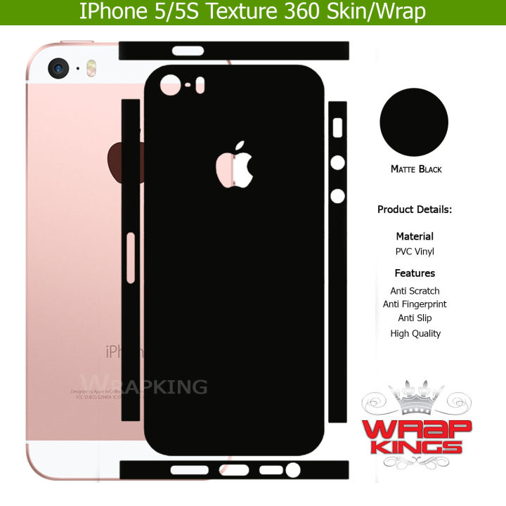 For%20Iphone%205/5s%20Skin/Wrap%20360%20Protection%20Sheet/%20Carbon%20fiber/%20Matte/%20Transparent/%20Lamination%20Back%20And%20Sides%20Included%20Camera%20Skin%20-%20Image%204