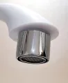 Kitchen Sink Tap 1/2'' PVC Long Round Neck White Lever type. 