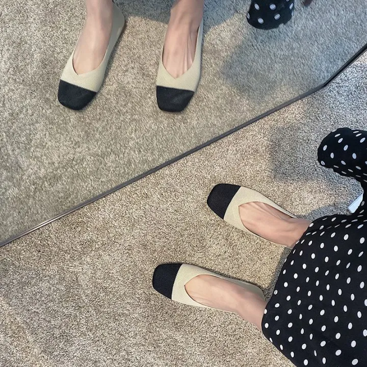 Women's%20Flat%20Shoes%20Internet%20Hot%20Shoes%20Peas%20Shoes2023Spring%20and%20Summer%20Breathable%20Soft%20Bottom%20Ballet%20Grandma%20Shoes%20All-Matching%20Lazybones'%20Shoes%20-%20Image%205