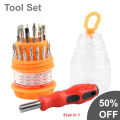 Tool Set 31 In 1 Screwdriver Kit Multifunctional Screwdriver Carbon Steel Electronics Phones Tablet computer Repair Kit Tools High quality Magnetic Screwdriver Set Precision Screw Driver Maintenance Tools For Repair. 