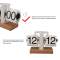 Automatic Flip Digital Clock Auto Flip Desk Clock Flip Clock Minimalist Vintage Auto Flip Table Clock for Home Office. 