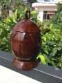 Coconut Shell Salt Container Lunu Polkatu Handmade. 