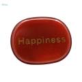 Small Engraved Stones, Polished Flat Oval Palm Stones Tumble Stones for Gifts Dorm Desk Night. 