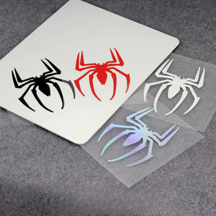 Motorcycle Decals Spider Logo Waterproof Vinyl Sticker Decor For Racing Helmet Moto Cover Scratches Pegatinas Moto