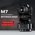 M7 Time-Lapse Photography Electric Gimbal for Panoramic Rotation 360-Degree Wireless Shutter Remote Included. 