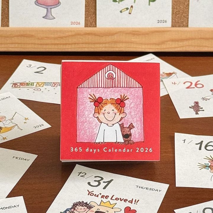Calendar For Computer Practical File Practical DIY Handbook 365 Days Calendar Desktop Ornament Cartoon 2026 ...