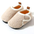 Winter Home Shoes Boys Girls Cotton Slippers Solid Warm Kids Indoor Plush Floor Shoes Children Soft Sole Anti-slip Cotton Shoes. 