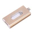 【16GB Blue】 Usb Flash Drive For iPhone 6 6S 7 7S 7P 8 8Plus Lightning USB Memory Stick 64GB Pendrive for iOS External storage. 