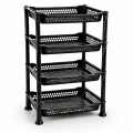 Plastic Vegetable Fruit Rack 4 Layer | Multipurpose Storage Stand for Kitchen, Home & Office. 