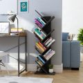 Standard Bookcase tree Shape Wall Side Fixture Book Stand For Home Decor, Office, library, Entryway, waiting area. 