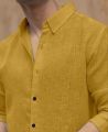 Men's Solid Linen Cotton Shirt | Casual | Plain | Full Sleeve | Summer-Regular Fit| Men Stylish Shirt | Everyday Formal Wear (FROM INDIA). 