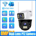 ITECH 4K 8MP BEST Quality 4G SIM Camera Dual Lens Outdoor Waterproof 360°  Video Surveillance CCTV Security Protection PTZ Cameras. 