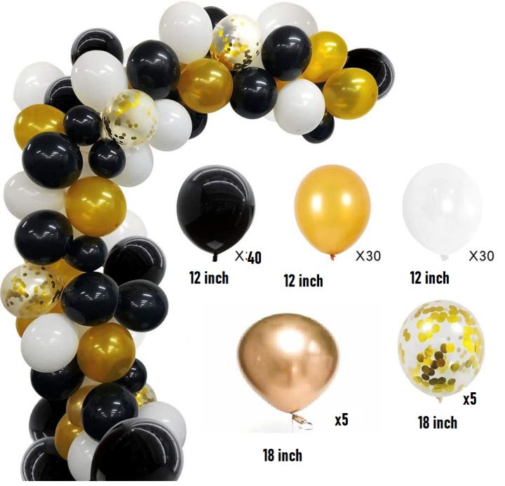 Black%20and%20Gold%20Balloon%20Garland%20Arch%20Kit%20110%20Pcs%20Gold%20and%20Black%20White%20Balloons%20with%2016Ft%20Balloon%20Strip%20and%20100pc%20Dot%20Glue%20with%20Confetti%20Balloons%20-%20Image%205
