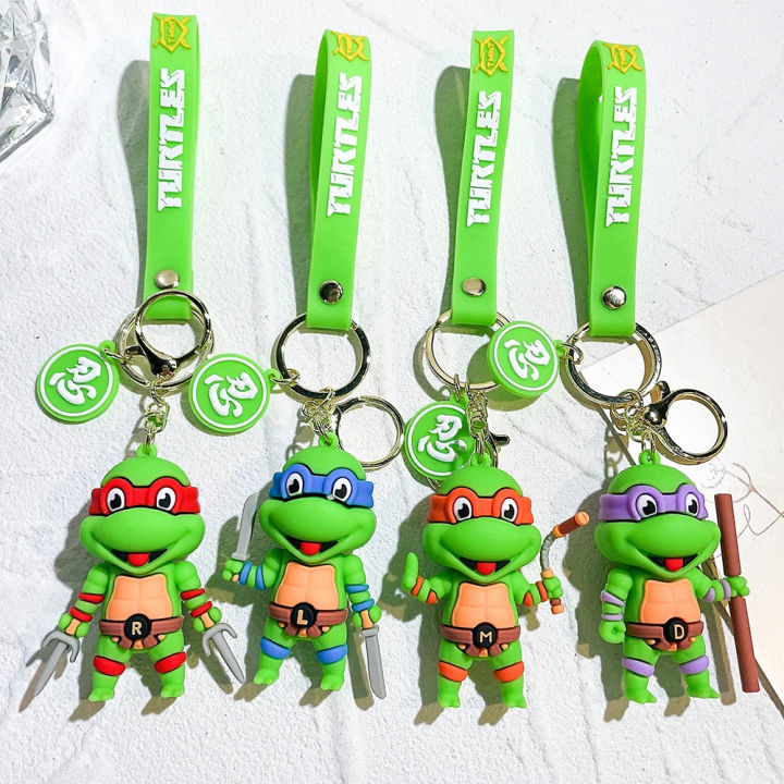 Anime Ninja Turtle Figure Keychain Teenage Mutant Ninja Turtles Raphael ...