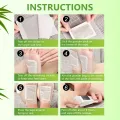 10pcs Bamboo Vinegar Foot Pads - Deep Cleansing,Foot Care Solution for Soft and Smooth Feet - Adhesive Sheets for Easy Use. 