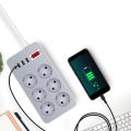 Power Surge Protection Plug 6/8 AC Outlets Power Multi Tap 10A 110V 220V Charge Electrical Socket 2000W Smart Outlet Power Strip. 