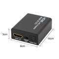 1x2 HDMI Splitter With Integrated Audio Extractor Support 2CH 5.1CH 4Kx2K 3D Optical SPDIF And R/L Output. 
