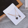 2Pcs/set Couple Necklace for Women Men Romantic Key Lock Heart Pendant Necklaces. 