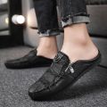 【ALLGOOD】Korean Half Shoes for men Half Slippers Flat Sandals Lazy Shoes Loafers for men New Fashion Casual Shoes Mules for men. 